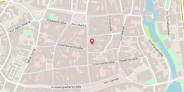 Karte der Umgebung von Große Bäckerstraße 23, 21335 Lüneburg
