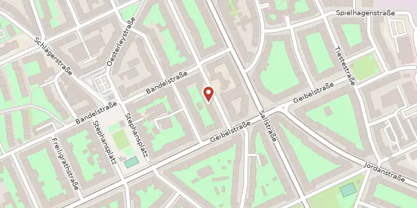 Karte der Umgebung von Simrockstraße 12, 30171 Hannover