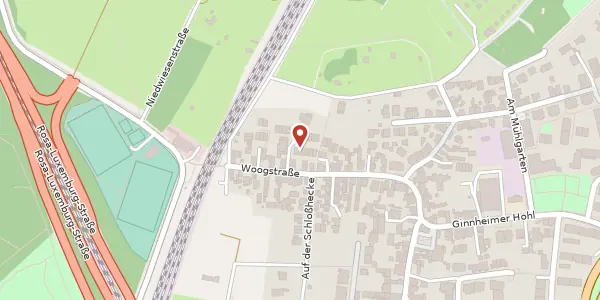 Karte der Umgebung von Woogstraße 34 c, 60431 Frankfurt
