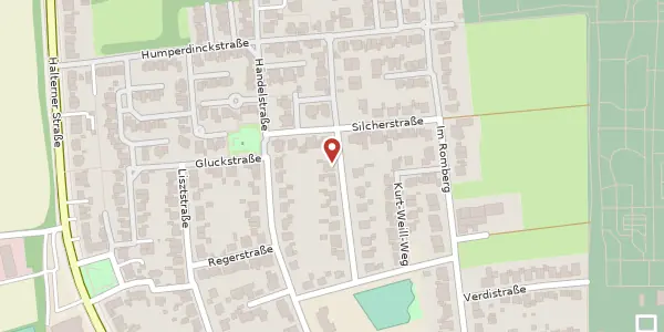 Karte der Umgebung von Johann-Strauß-Str. 19, 45657 Recklinghausen
