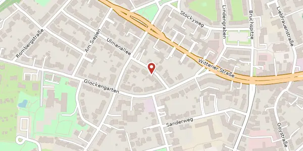 Karte der Umgebung von Ulmenallee 36, 44803 Bochum