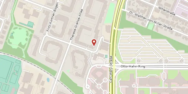 Karte der Umgebung von Helmut-Käutner-Str. 7, 81739 München