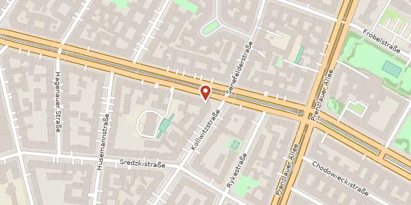 Karte der Umgebung von Danziger Straße 56, 10435 Berlin