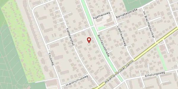 Karte der Umgebung von Bonifaziusstraße 11 A, 13509 Berlin