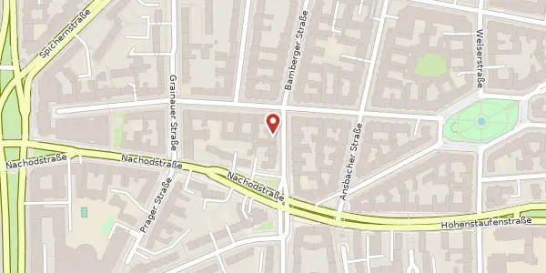 Karte der Umgebung von Bamberger Straße 8, 10777 Berlin
