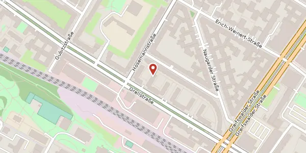 Karte der Umgebung von Grellstraße 52, 10409 Berlin