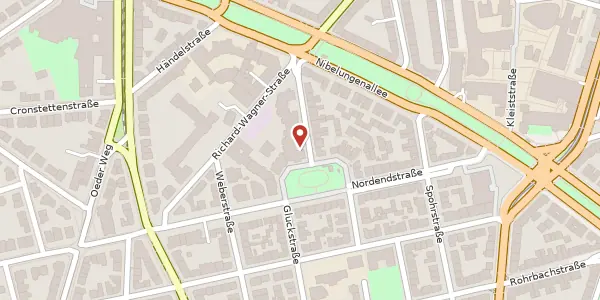 Karte der Umgebung von Brahmsstr. 1, 60318 Frankfurt