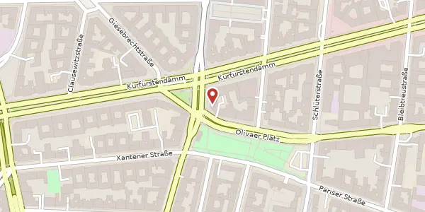 Karte der Umgebung von Kurfürstendamm 182, 10707 Berlin