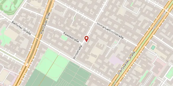 Karte der Umgebung von Winsstraße 5, 10405 Berlin