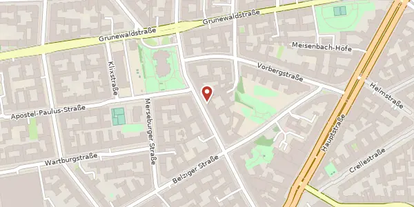 Karte der Umgebung von Akazienstraße 11, 10823 Berlin