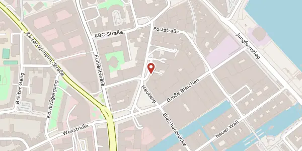 Karte der Umgebung von Hohe Bleichen 10, 20354 Hamburg
