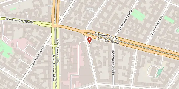 Karte der Umgebung von Knaackstraße 98, 10435 Berlin