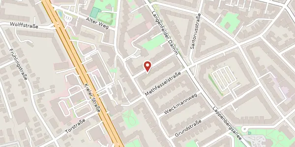 Karte der Umgebung von Matthesonstraße 11, 20257 Hamburg
