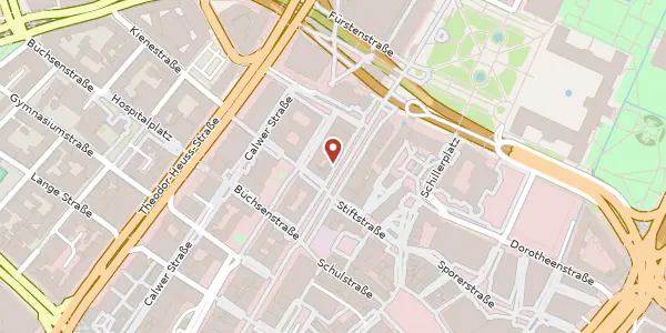 Karte der Umgebung von Königstraße 40, 70173 Stuttgart