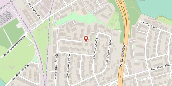 Karte der Umgebung von Eisensteiner Straße 68, 90480 Nürnberg