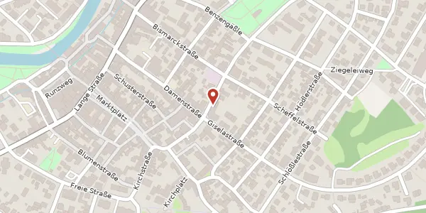 Karte der Umgebung von Friedhofstraße 13, 79183 Waldkirch