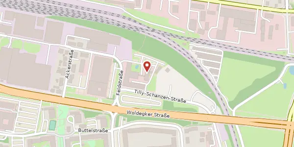 Karte der Umgebung von Feldstraße 3, 17033 Neubrandenburg