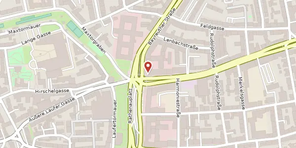 Karte der Umgebung von Sulzbacher Straße 1-7, 90489 Nürnberg