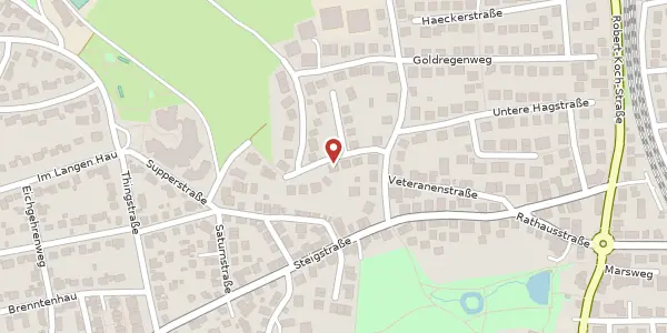 Karte der Umgebung von Obere Hagstraße 11, 70565 Stuttgart