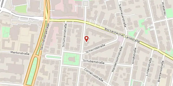 Karte der Umgebung von Beethovenstr. 60, 60325 Frankfurt