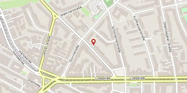 Karte der Umgebung von Arnulfstr. 25, 40545 Düsseldorf