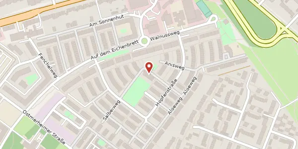 Karte der Umgebung von Nesselweg 43, 51109 Köln
