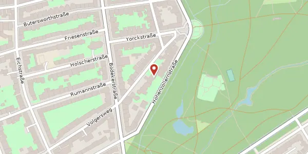 Karte der Umgebung von Hohenzollernstraße 17, 30161 Hannover