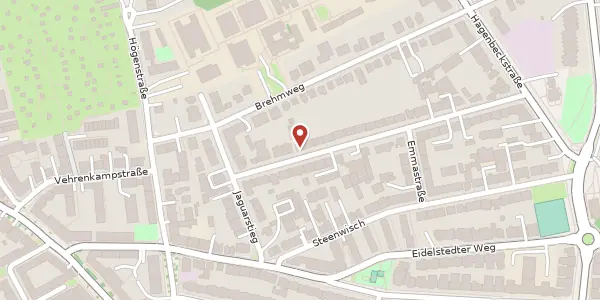 Karte der Umgebung von Wieckstraße 11, 22527 Hamburg