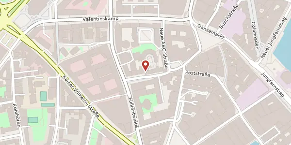 Karte der Umgebung von ABC-Straße 45, 20354 Hamburg