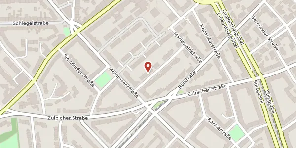 Karte der Umgebung von Kronenburgerstr. 24, 50935 Köln
