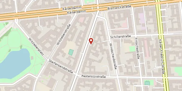 Karte der Umgebung von Suarezstraße 58, 14057 Berlin