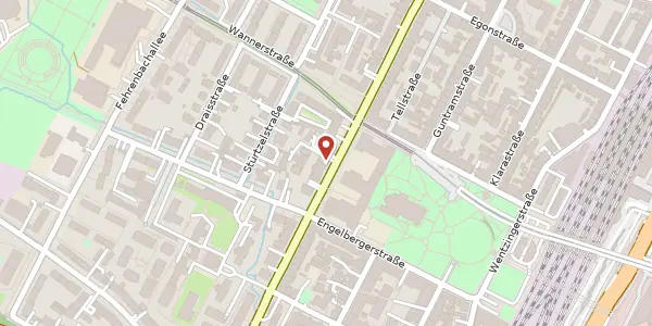 Karte der Umgebung von Eschholzstraße 66, 79115 Freiburg im Breisgau