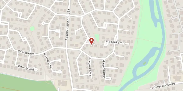 Karte der Umgebung von Hagenkamp 16, 48308 Senden