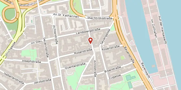 Karte der Umgebung von Im Sionstal 3-5, 50678 Köln