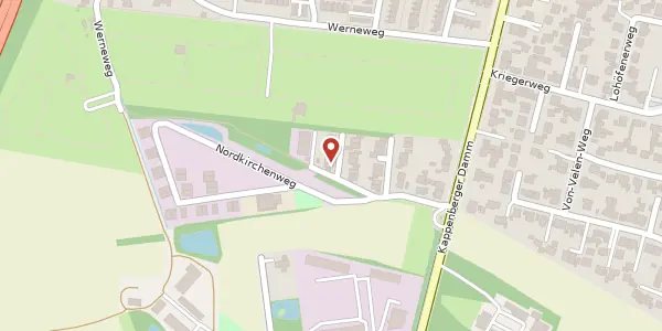 Karte der Umgebung von Nordkirchenweg 36, 48163 Münster