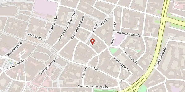 Karte der Umgebung von Ledererstr. 19, 80331 München
