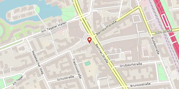Karte der Umgebung von Alt-Tegel 1+3, 13507 Berlin