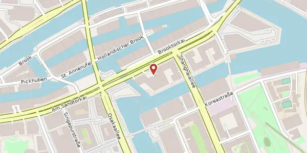 Karte der Umgebung von Brooktorkai 18, 20457 Hamburg