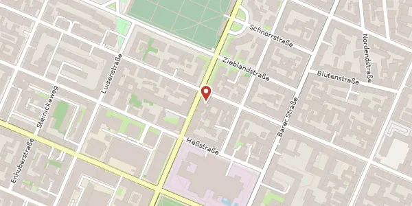 Karte der Umgebung von Schellingstr. 75, 80799 München
