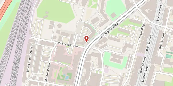 Karte der Umgebung von Erzbergerstraße 9, 39104 Magdeburg