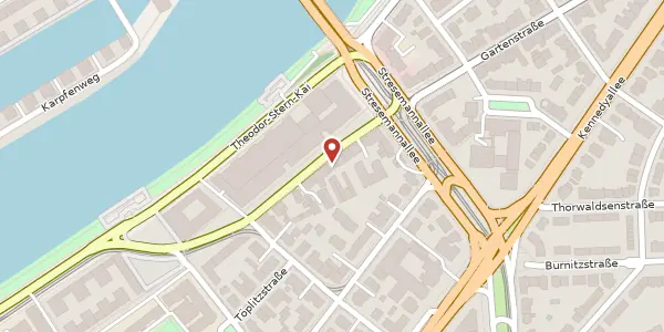 Karte der Umgebung von Gartenstr. 143, 60596 Frankfurt