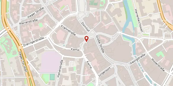 Karte der Umgebung von Nikolaiort 5 A, 49074 Osnabrück