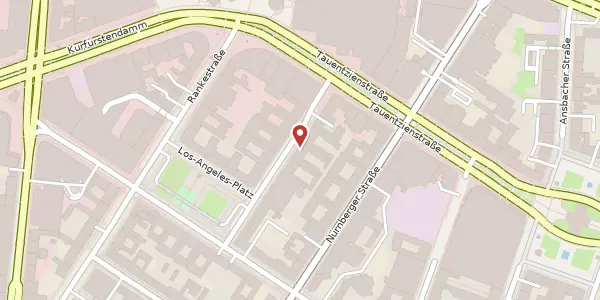 Karte der Umgebung von Marburger Straße 15, 10789 Berlin