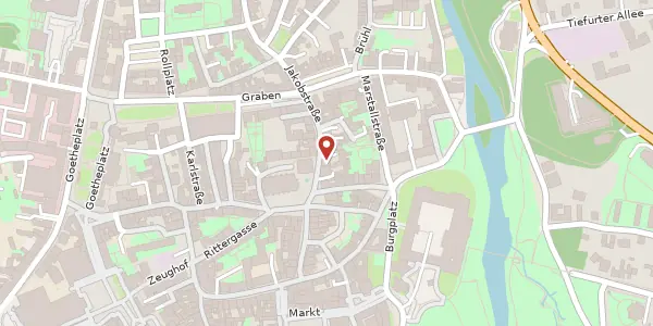 Karte der Umgebung von Jakobstraße 4, 99423 Weimar