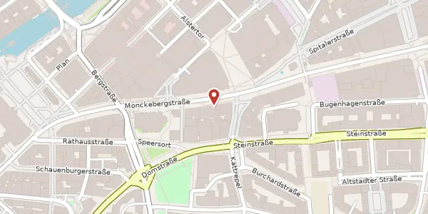 Karte der Umgebung von Mönckebergstraße 17, 20095 Hamburg