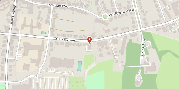 Karte der Umgebung von Marker Allee 40, 59063 Hamm