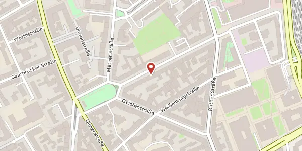 Karte der Umgebung von Spichernstr. 25, 40476 Düsseldorf