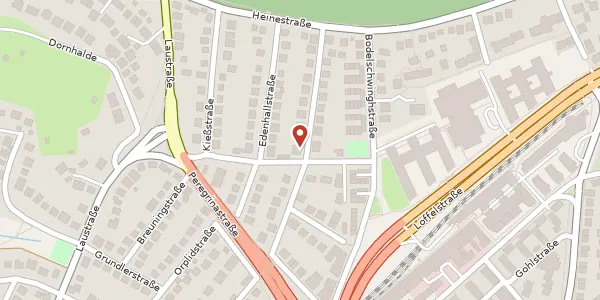 Karte der Umgebung von Johannes-Krämer-Straße 65, 70597 Stuttgart