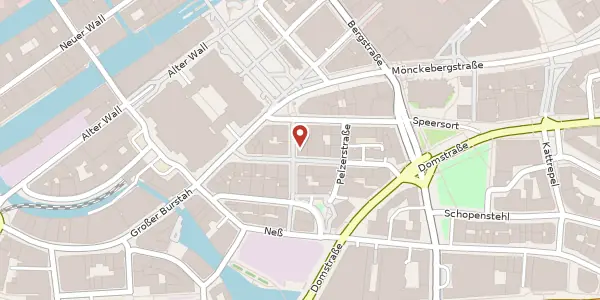Karte der Umgebung von Kleine Johannisstraße 9, 20457 Hamburg