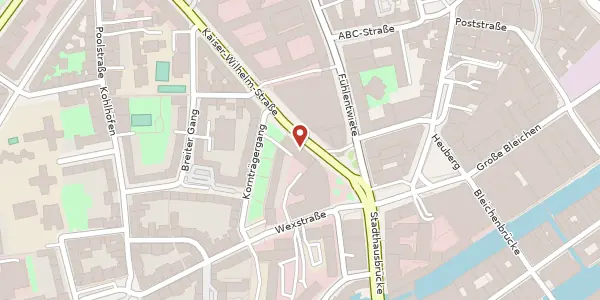 Karte der Umgebung von Kaiser-Wilhelm-Straße 9, 20355 Hamburg